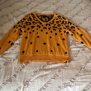 Animal print sweater